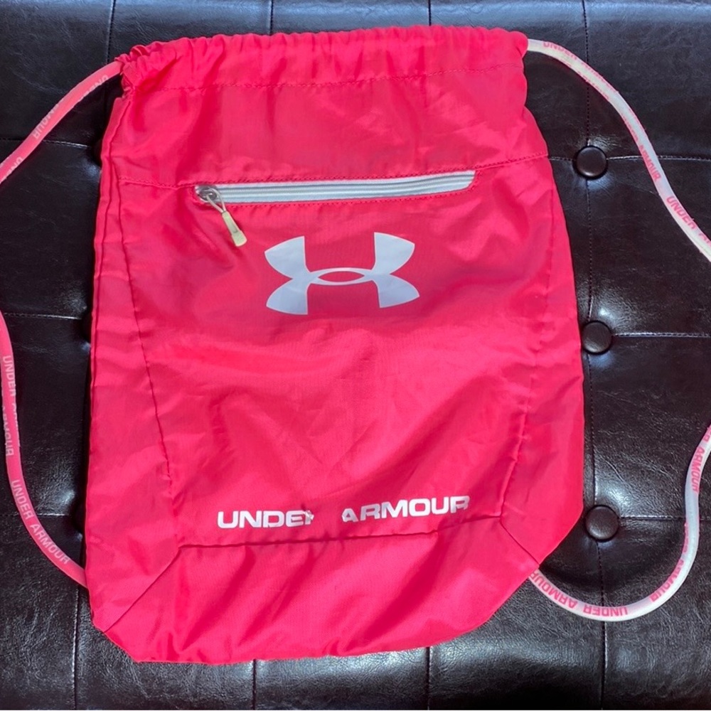 Under Armour Pink Sporty Drawstring Bag